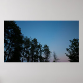 Abend Sky Over Elk Lake, Michigan Poster