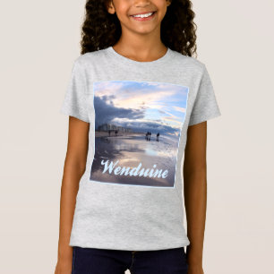 Abend Sky Wenduine Beach, Belgien T-Shirt