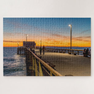 Abend Spaziergang auf Balboa Pier Puzzle