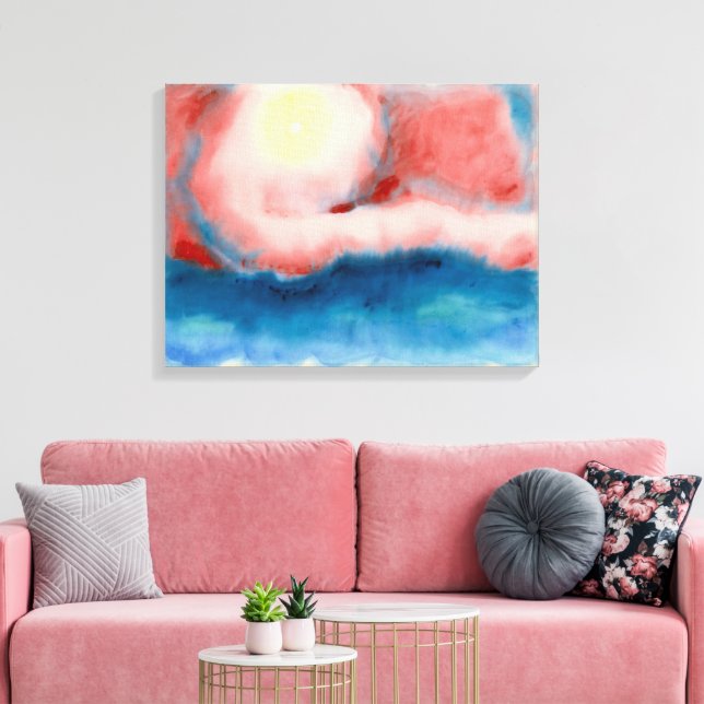 Abend Star | Georgia O'Keeffe | Leinwanddruck (Insitu (Wohnzimmer))