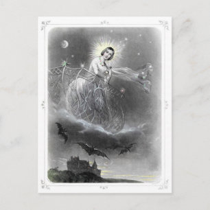 Abend Star Postkarte