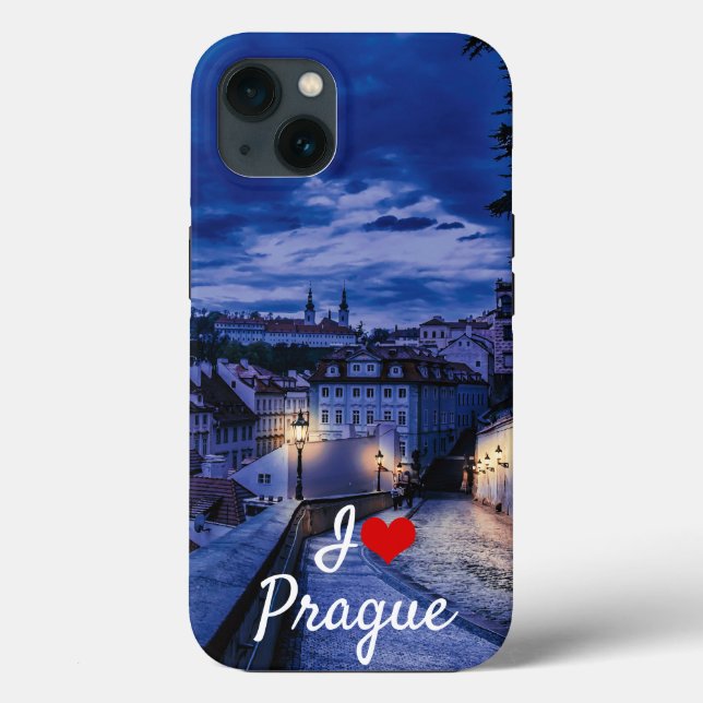 Abend Straße in Prag Case-Mate iPhone Hülle (Rückseite)