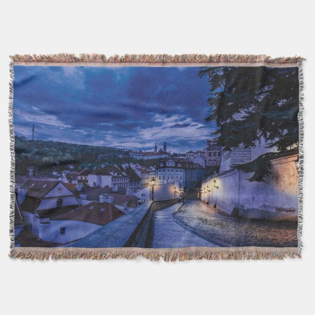 Abend Straße in Prag Decke (Vorderseite)