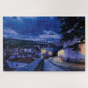 Abend Straße in Prag Jigsaw Puzzle