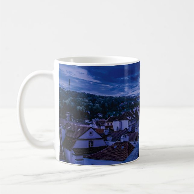 Abend Straße in Prag Kaffeetasse (Links)