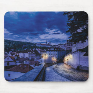 Abend Straße in Prag Mousepad