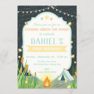 Abend unter den Sternen Geburtstag Einladung