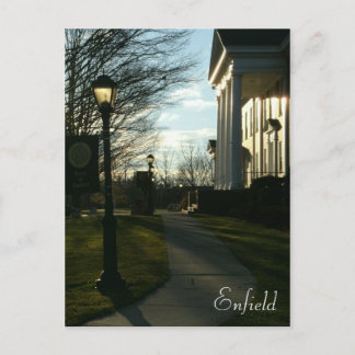 Abend View Enfield Rathaus, Connecticut Postkarte