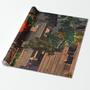 Abend von Ushigome von Tsuchiya Koitsu Geschenkpapier