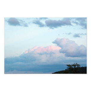 Abend Wolken Fotodruck