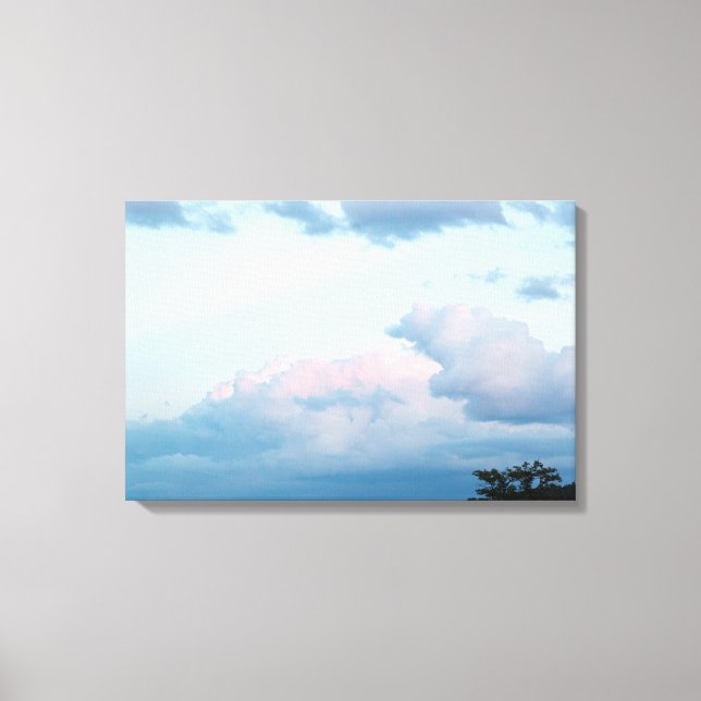 Abend Wolken Leinwanddruck (Vorderseite)