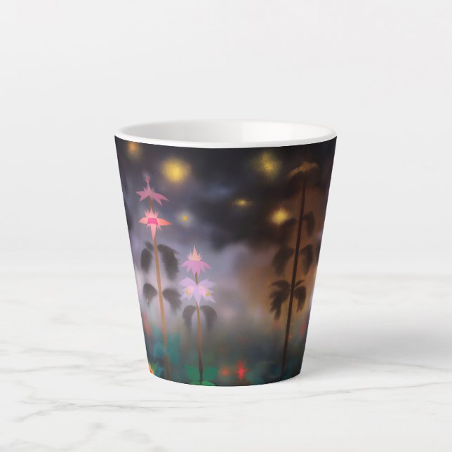 Abendblumen Milchtasse (Vorderseite)
