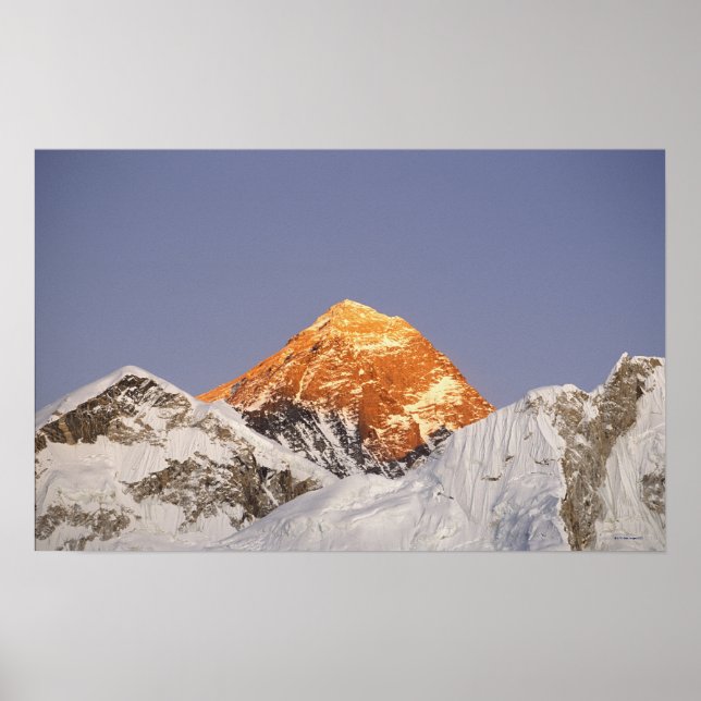 Abenddämmerung am Mount Everest, Nepal Poster (Vorne)