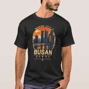 Abenddämmerung in Busan Marine City, vintage korea T-Shirt