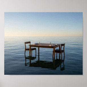 Abendessen am Rande des Nirgendwo Poster