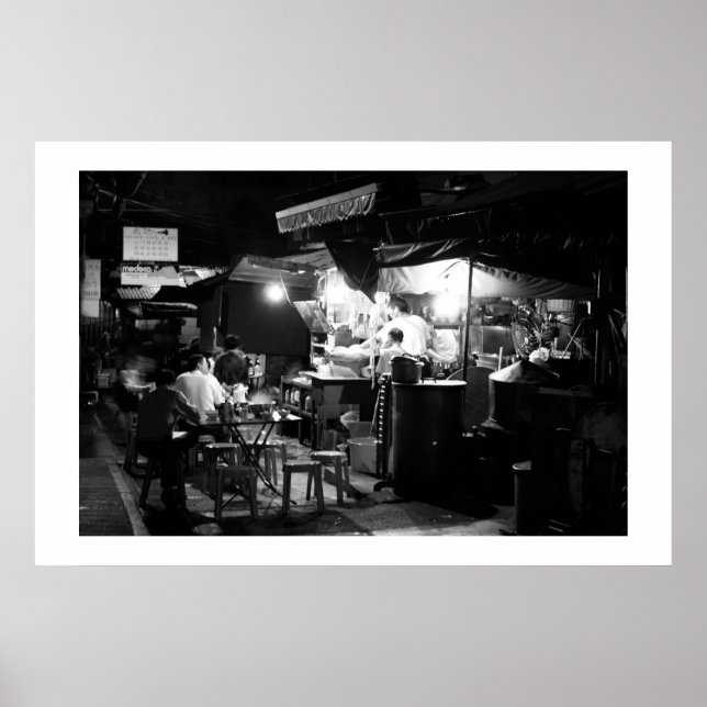 Abendessen auf der Straße Poster (Vorne)