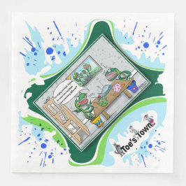 Abendessen bei den Fliegenfallen | Geburtstagsdinn Serviette