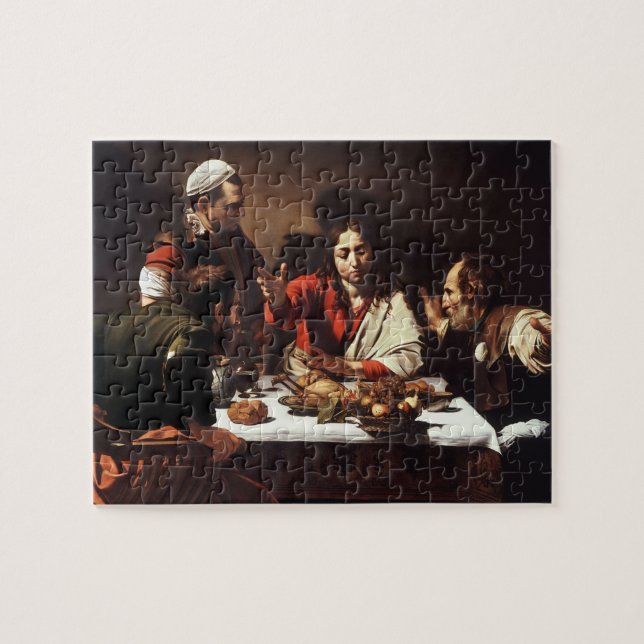 Abendessen bei Emmaus - Caravaggio) Puzzle (Horizontal)