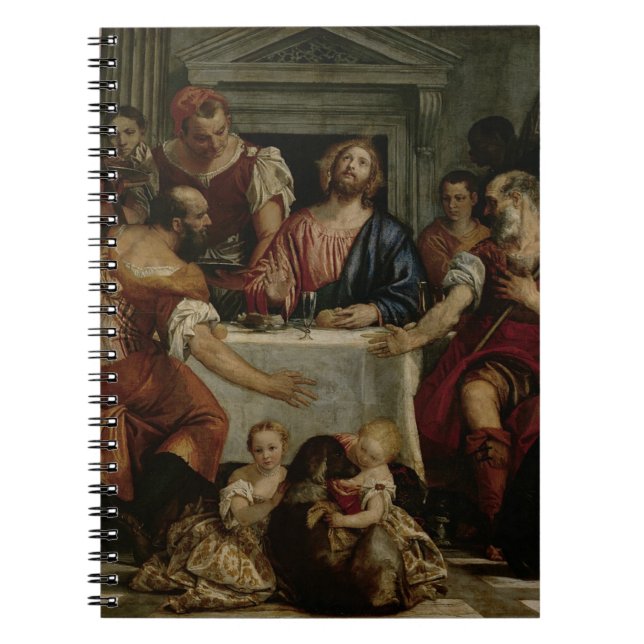 Abendessen bei Emmaus (Öl auf Leinwand) Notizblock (Vorderseite)
