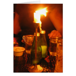 Abendessen bei Kerzenlicht