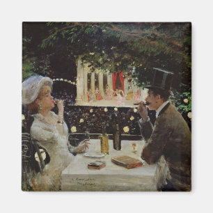Abendessen bei Les Ambassadeurs, c.1882 Magnet