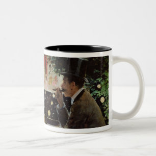 Abendessen bei Les Ambassadeurs, c.1882 Zweifarbige Tasse