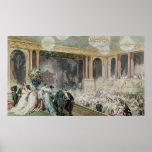 Abendessen beim Tuileries, 1867 Poster