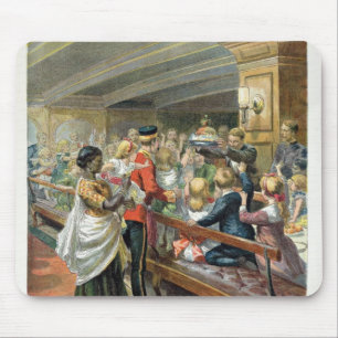 Abendessen der Kinder Weihnachtsin Meer Mousepad