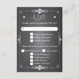 Abendessen der Tafel-Hochzeit UAWG Wartekarten-w RSVP Karte