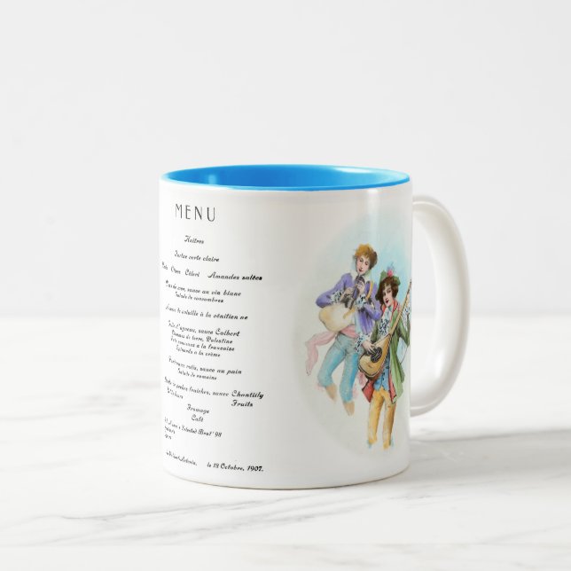 Abendessen Einladung im Hotel Waldorf Astoria, 190 Zweifarbige Tasse (VorderseiteRechts)