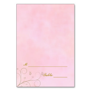 Abendessen Festlichkeiten Platzkarten Rosa Set Tischnummer