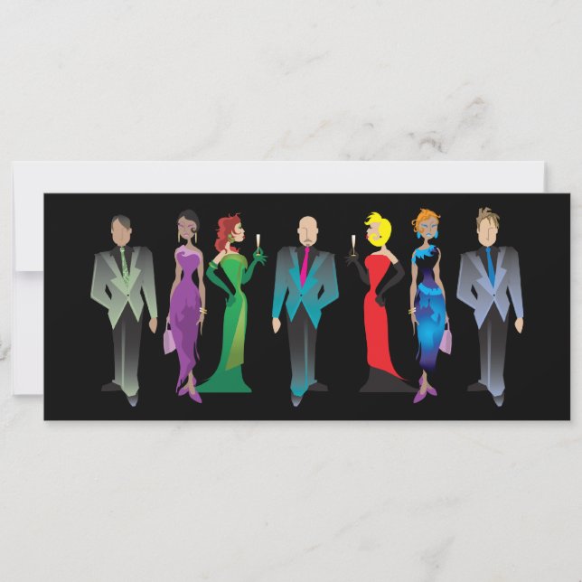 Abendessen Gast individuelle Einladung (Vorderseite)