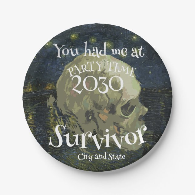 Abendessen Happy Hour Girls Boys Night Out 2024 We Pappteller (Vorderseite)