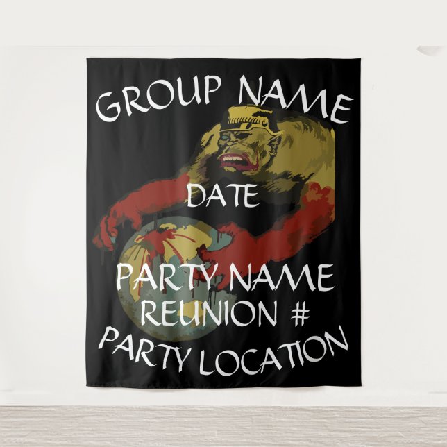 Abendessen Happy Hour Girls Boys Night Out 2024 We Wandteppich (Vorderseite)