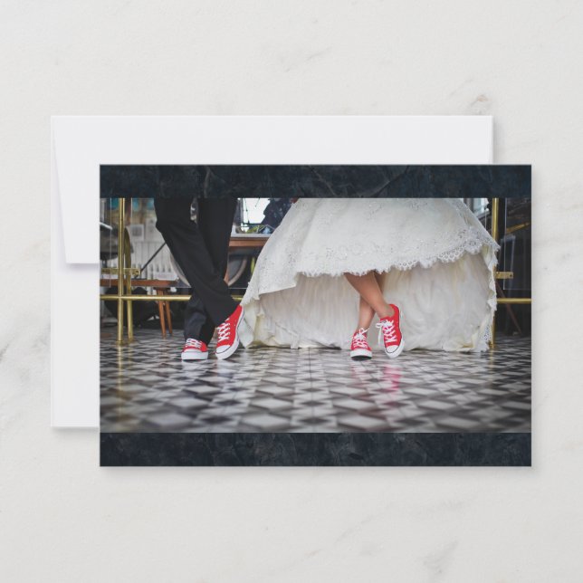 Abendessen Hochzeitskaffee UAWG RSVP Karte (Vorderseite)