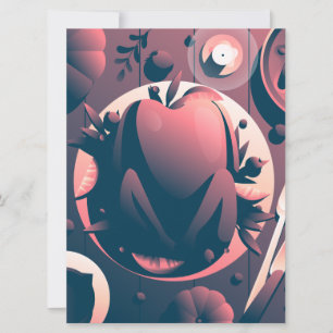 Abendessen im dunklen Erntedank Einladung