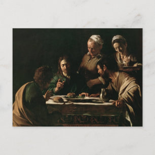 Abendessen im Emmaus, 1606 Postkarte