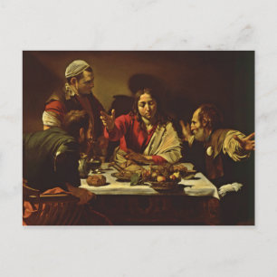 Abendessen im Emmaus mit Freunden Postkarte