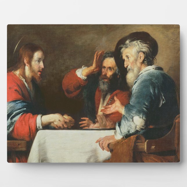 Abendessen im Emmaus (Öl auf Leinwand) 2 Fotoplatte (Vorderseite)