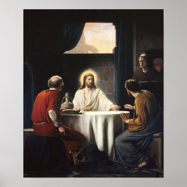 Abendessen im Emmaus Poster (Vorne)