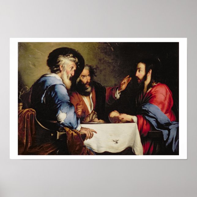 Abendessen im Emmaus Poster (Vorne)