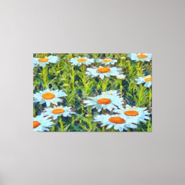 Abendessen im Garten Blumenstrauß Kunst und Kultur Leinwanddruck (Vorderseite)