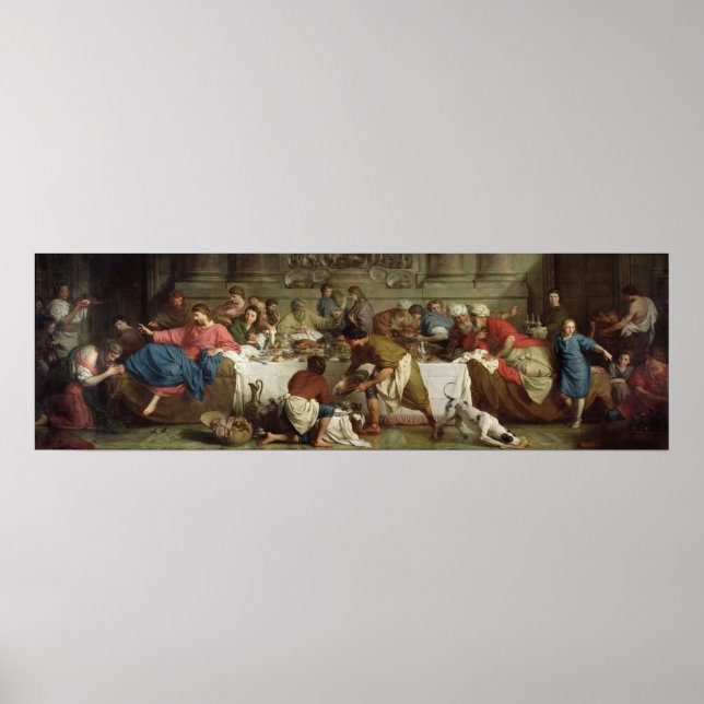 Abendessen im Haus Simon, 1737 Poster (Vorne)