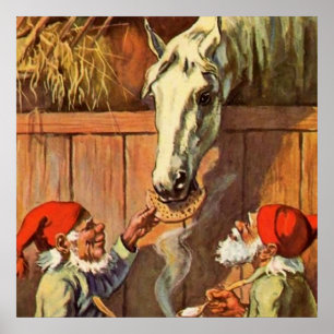 “Abendessen im Stall” von Jenny Nystrom Poster
