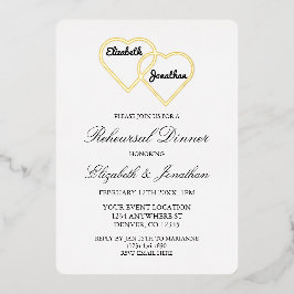 Abendessen in der Probe Folieneinladung