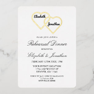 Abendessen in der Probe Folieneinladung