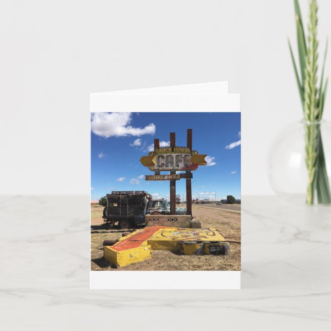 Abendessen in tucumcari notecard (freier Raum nach Karte (Vorderseite)