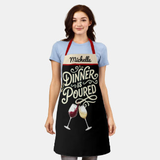 Abendessen ist Geschüttete Schürze - Personalisier