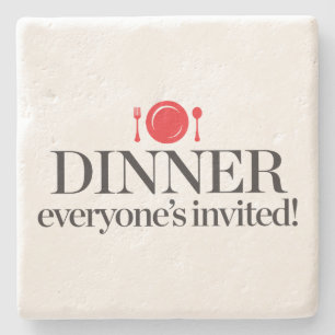 Abendessen jeder eingeladen steinuntersetzer