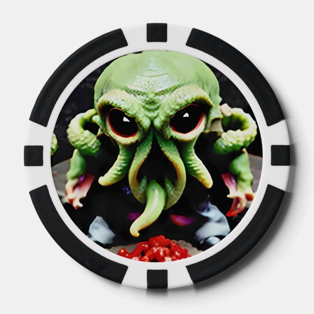 Abendessen mit Cthulhu Pokerchips (Vorderseite)